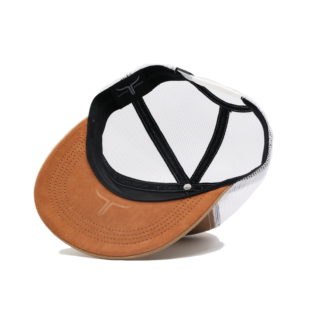 Cattle Ranch - Flat Bill - Khaki/White