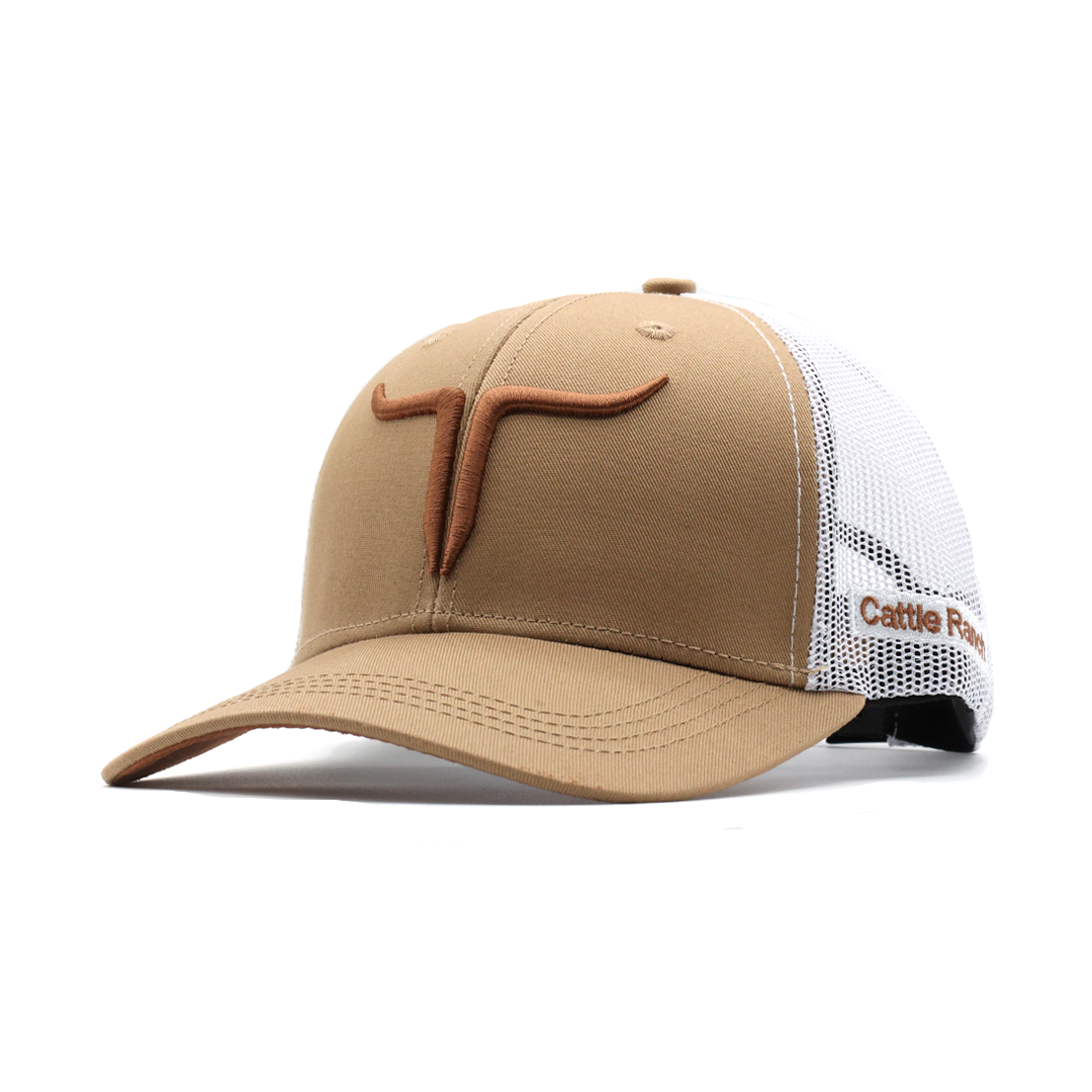 Cattle Ranch - Khaki/White