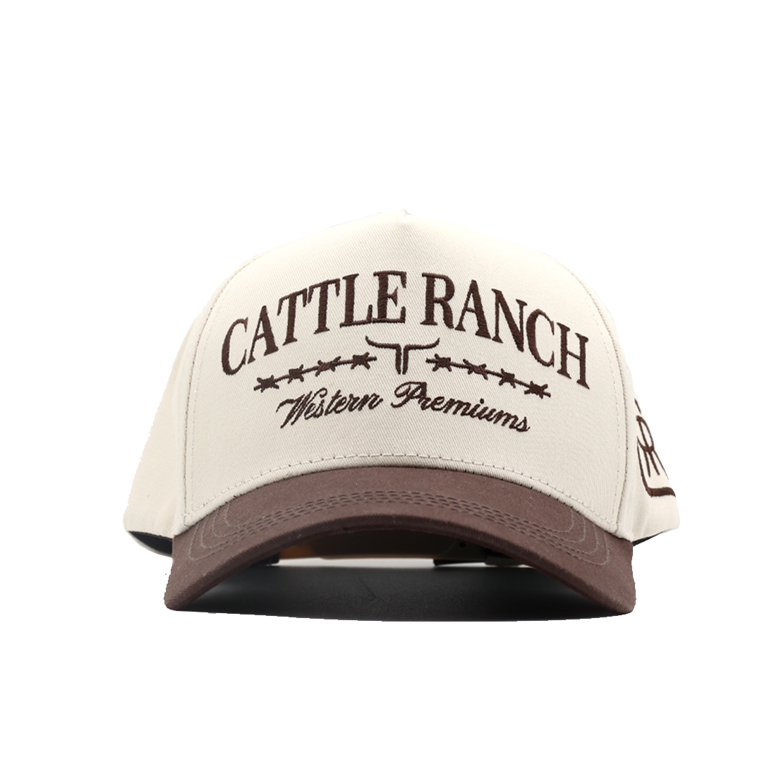 Cattle Ranch - 5 Panel - Off-White/Brown