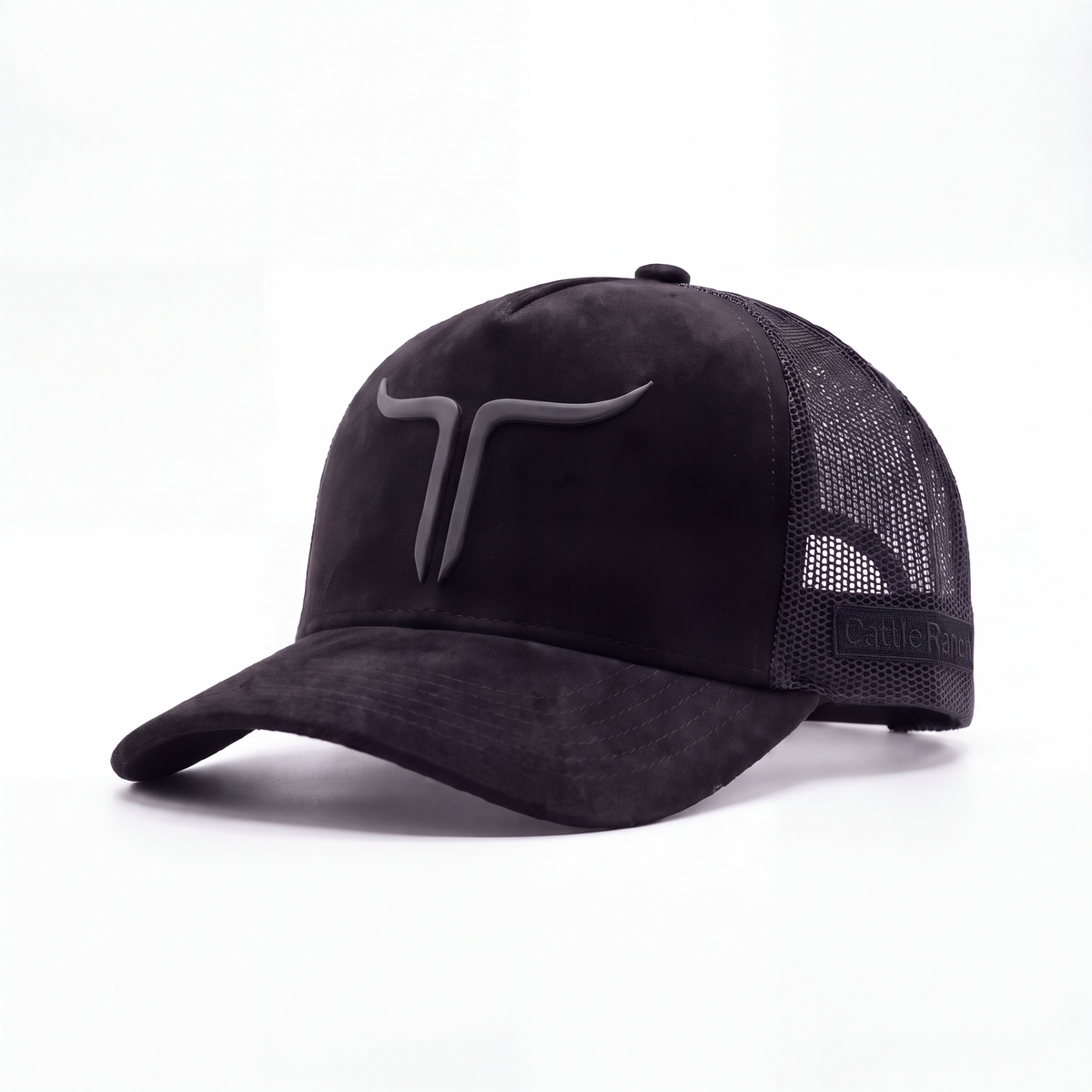Cattle Ranch - 5 Panel - Black Suede