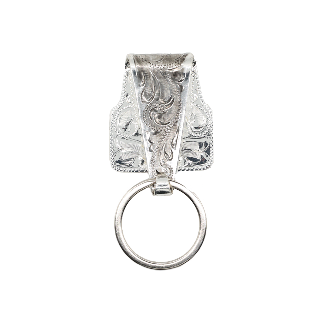 Rancher's Keychain - Silver & Gold Western Belt Clip