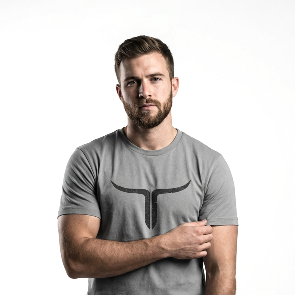 Cattle Ranch - Gray Distressed Logo