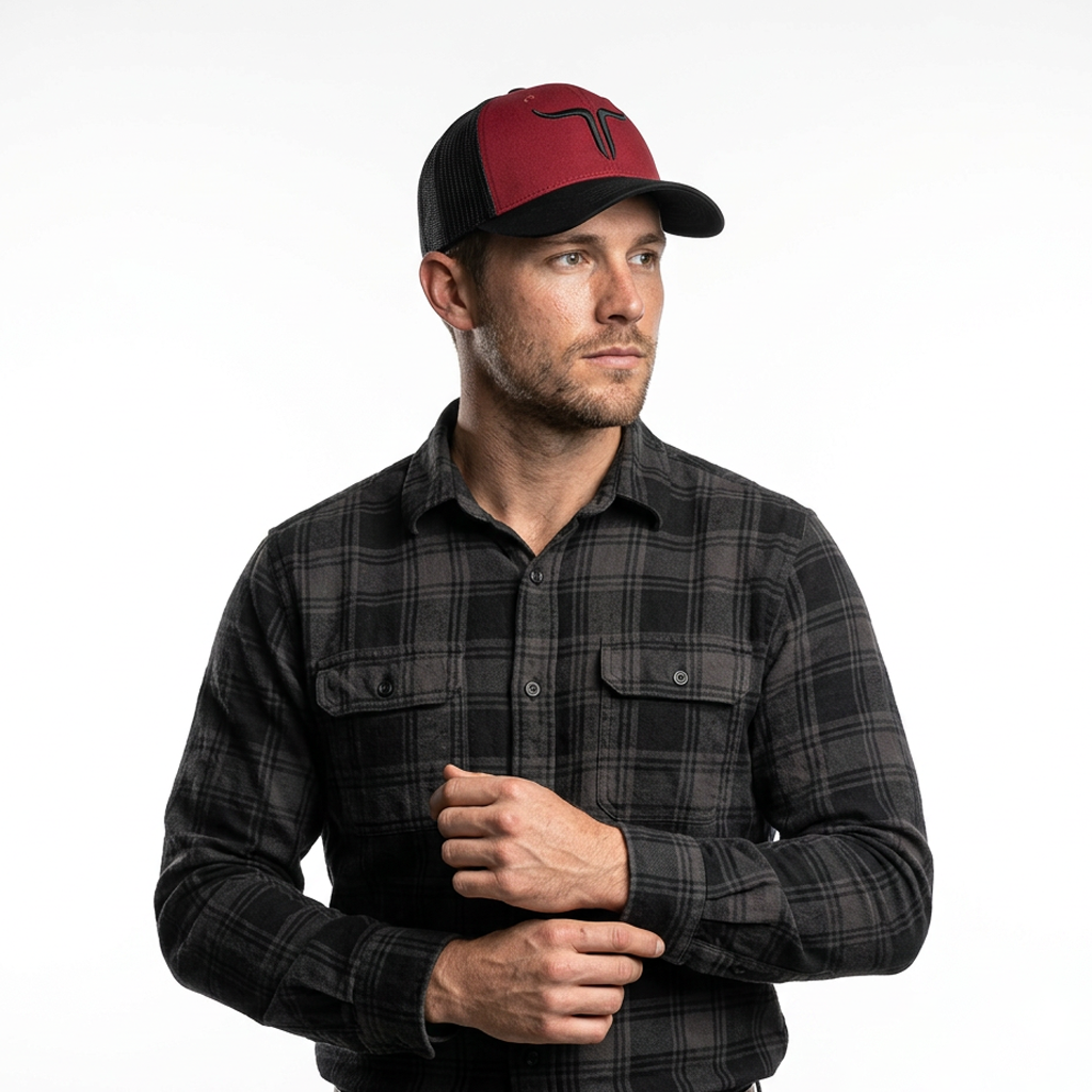 Cattle Ranch - Burgundy/Black