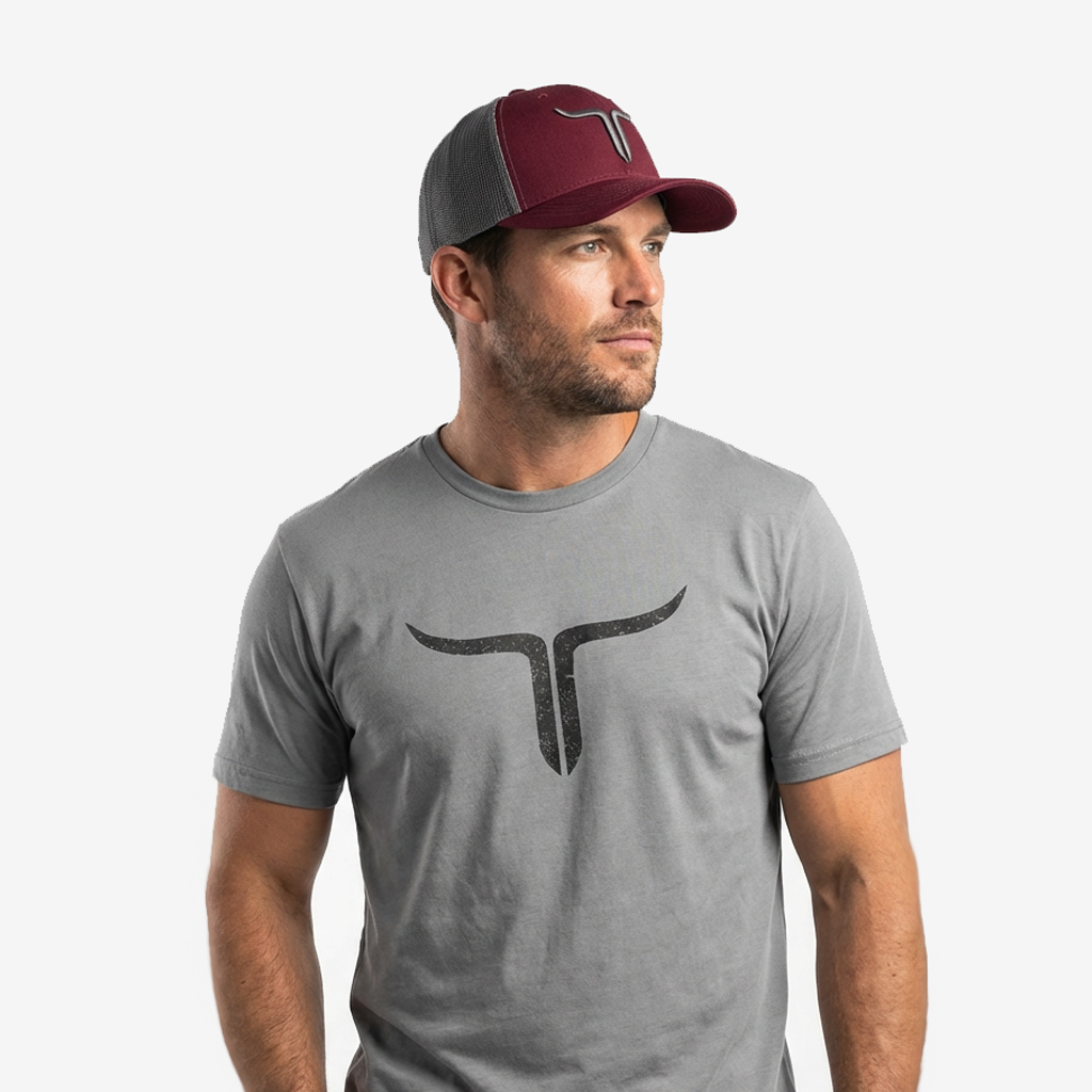 Cattle Ranch - Burgundy/Charcoal