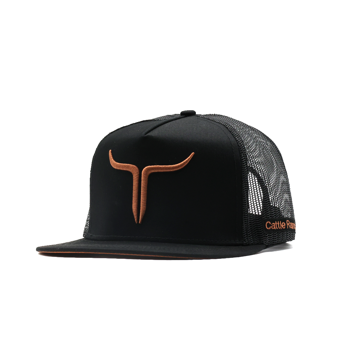 Cattle Ranch - Flat Bill - Black/Copper
