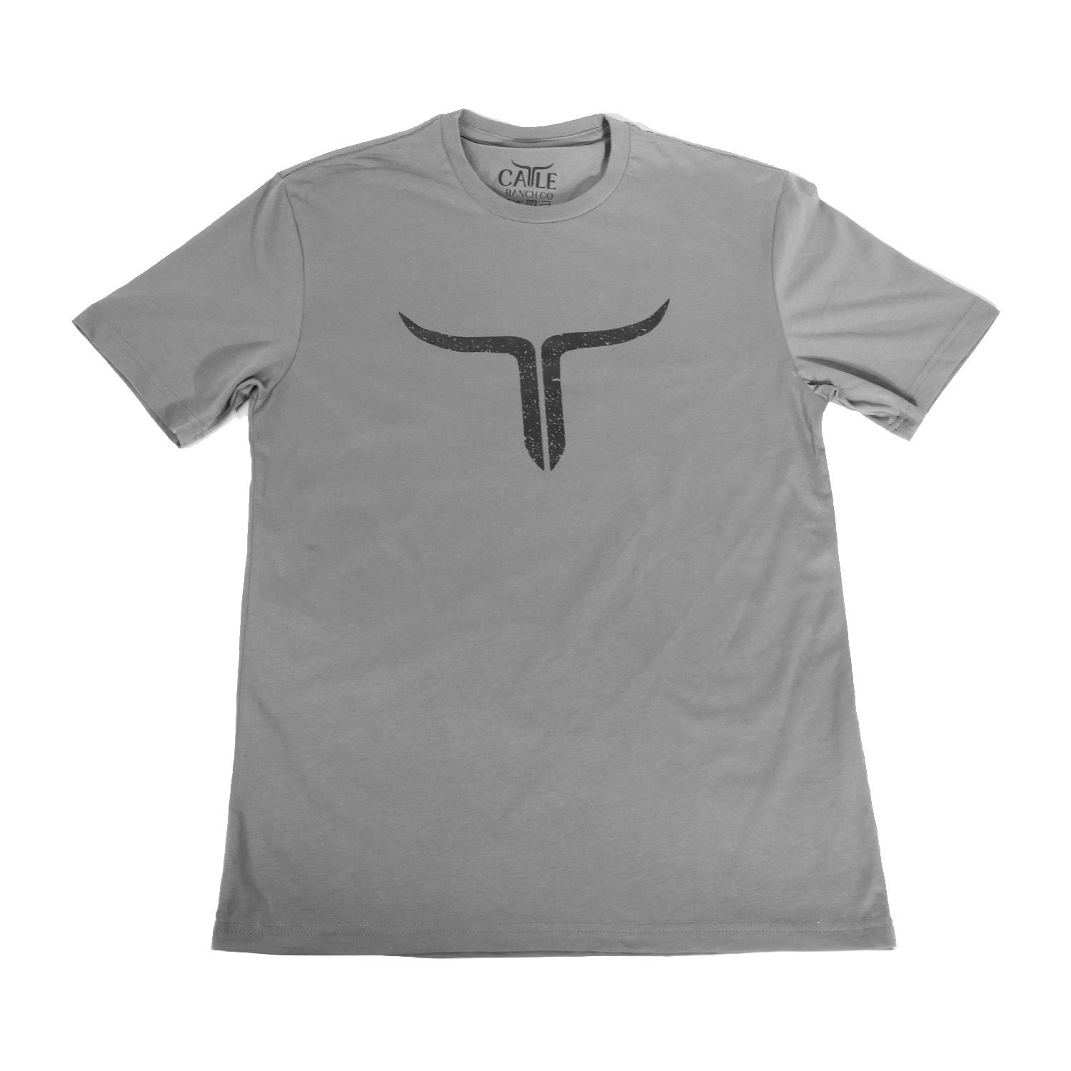 Cattle Ranch - Gray Distressed Logo
