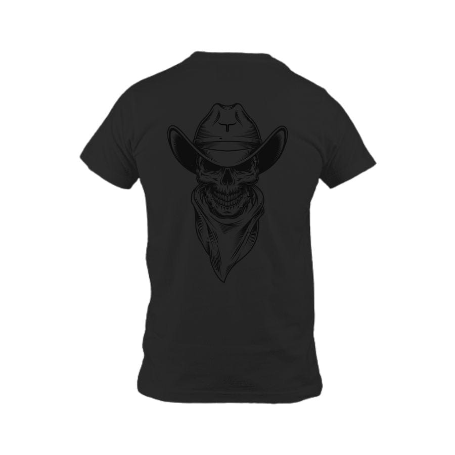 Cattle Ranch Cowboy Skull T-Shirt