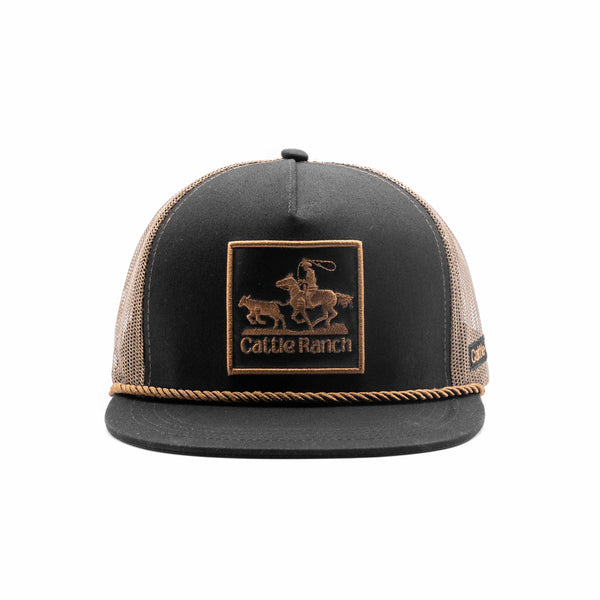 Roping Cattle - Flat Bill - Black/Brown